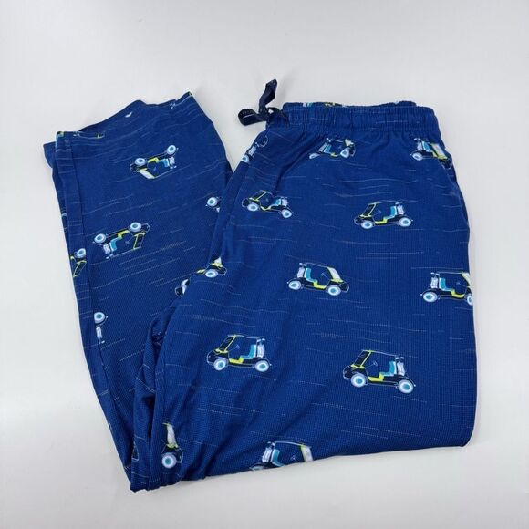 PGA Tour Blue Golf Cart Pajama Bottoms - Picture 1 of 10